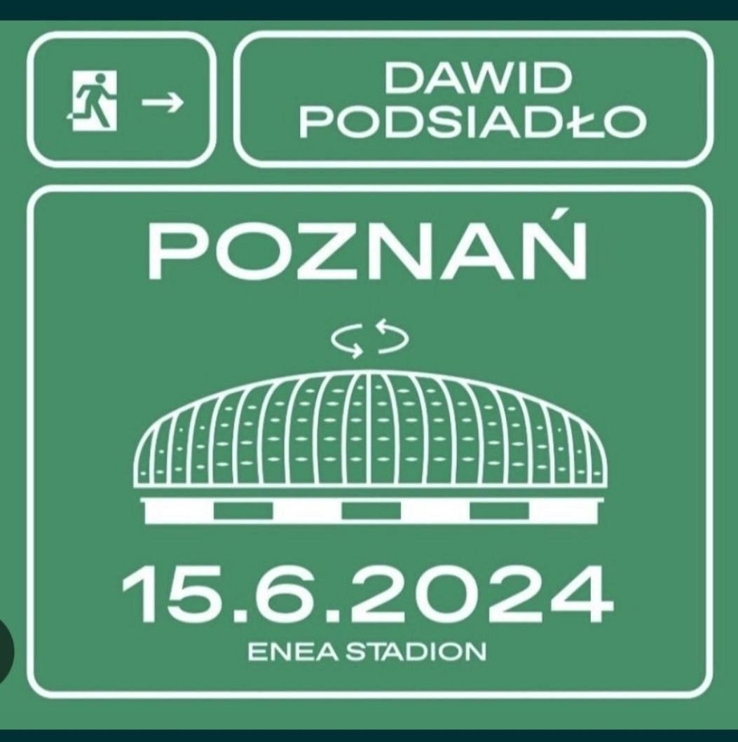 1 bilet na koncert Dawida Podsiadło trybuna miejsce siedzące 15.06.202