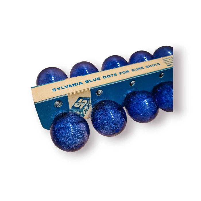 Vintage Lâmpadas Flash – Sylvania Blue Dot Press 25B – c. 1955–1965