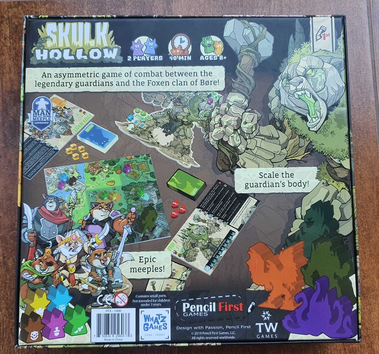 Skulk Hollow, gra planszowa, EN