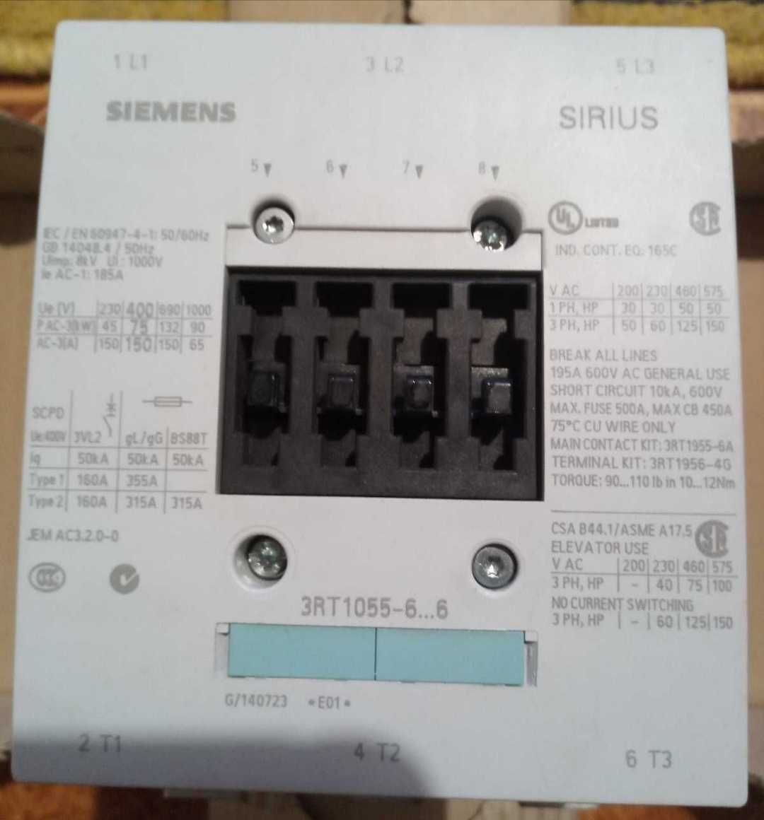 Контактор, Пускатель электромагнитный Siemens 3TF3010 9A 24V AC