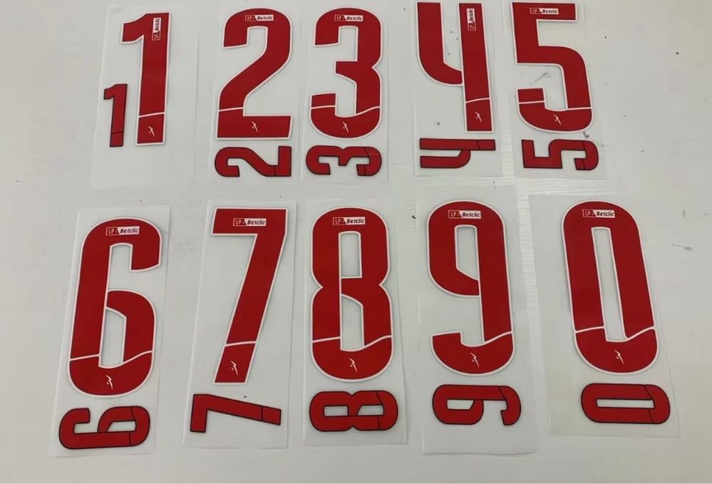 Letterings nameset nome e Número benfica Porto Sporting