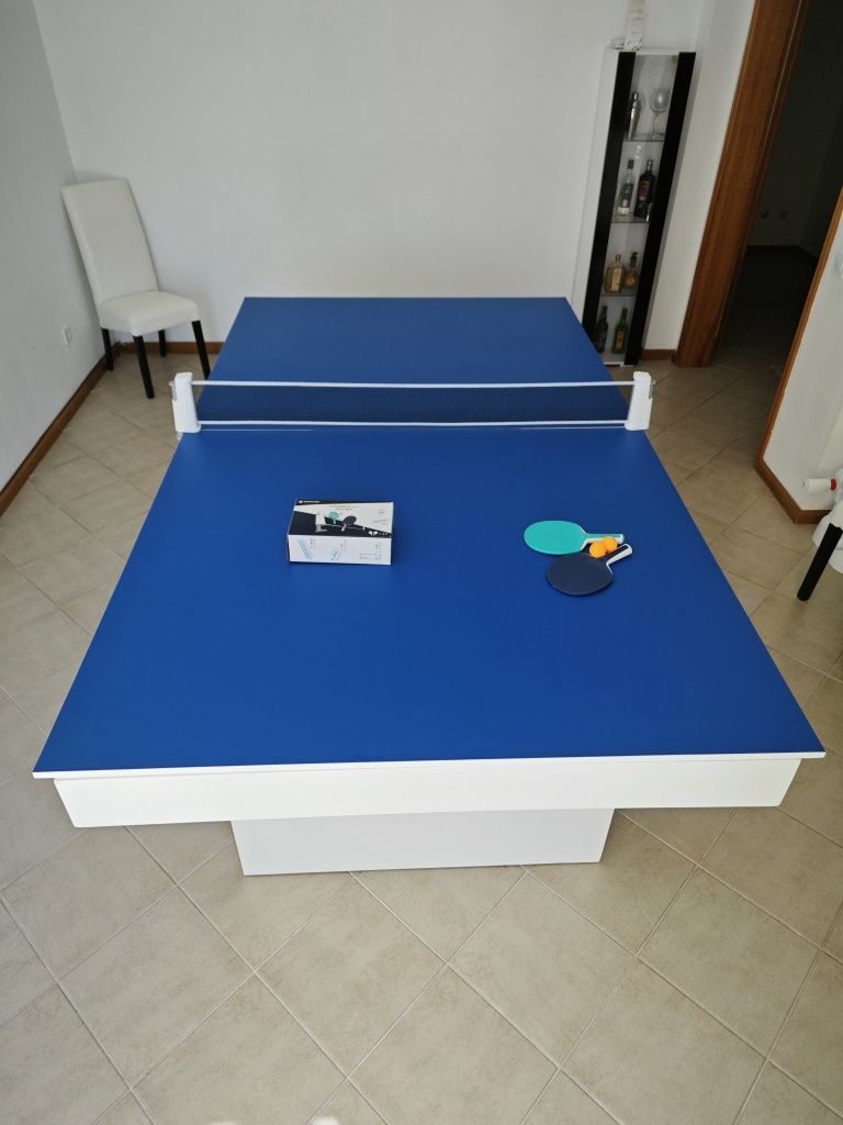 Bilhar + mesa para 12 pessoas + PingPong