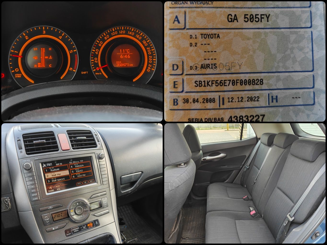Toyota AURIS 2.0d4d Klima Navi full_elektryka OKAZJA