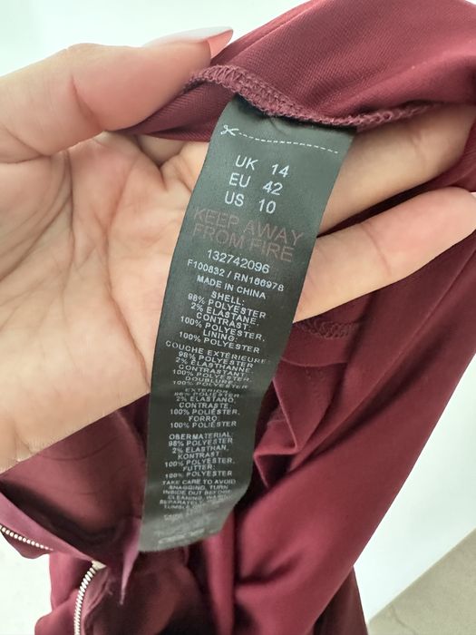 Długa sukienka ASOS rozmiar 42 wesele ślub impreza