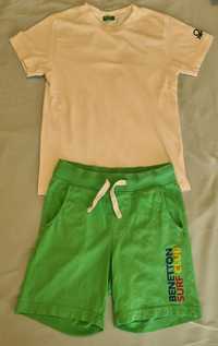 Conjunto calções e T-shirt Benetton 7/8 anos