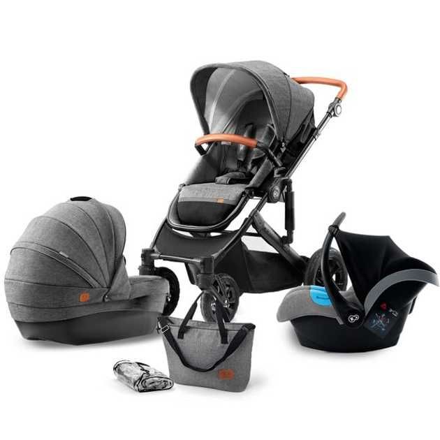 Kinderkraft Prime Gray 3в1 - універсальна коляска