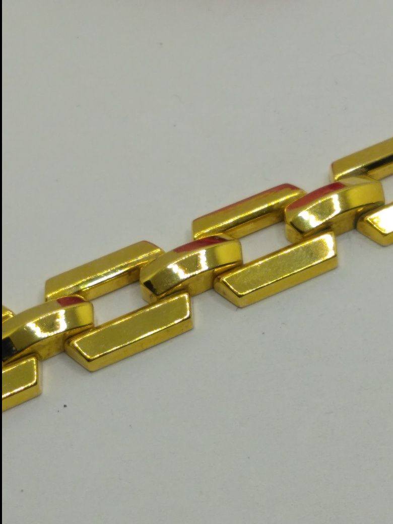 Złota bransoletka łączona ogniwami, złoto 333
