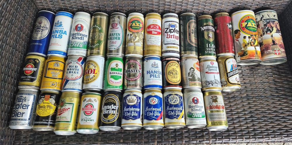 Puszki kolekcja retro vintage 34 sztuki