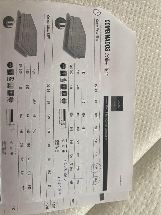 Colchao casal | 195 x 180 x 26