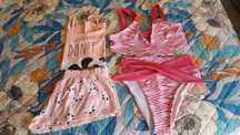 Conjunto de 2 biquínis e pijama tamanho S