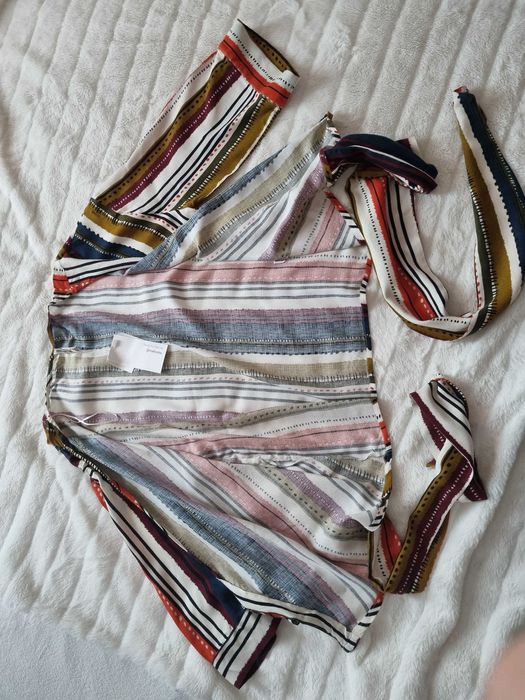 Kolorowa narzutka/kimono Stradivarius