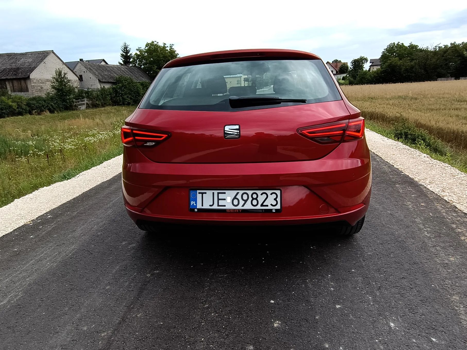 Seat Leon FL 1.6 TDI 115KM • Czerwona Perła • FullLED • Navi • Android Auto