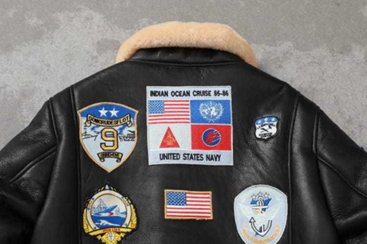 Nowa kurtka skórzana Top Gun nowa prawdziwa skóra na kożuszku zimowa