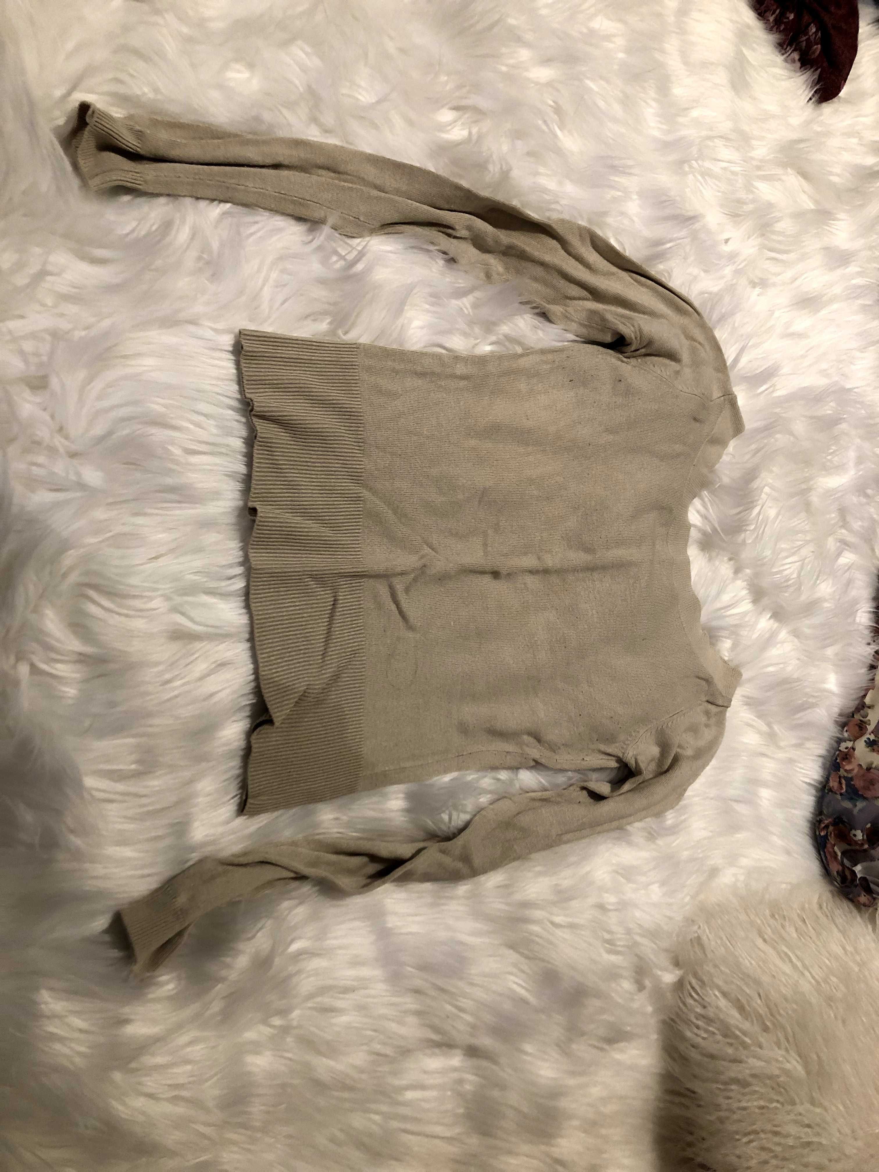 camisola beje zara tamanho m