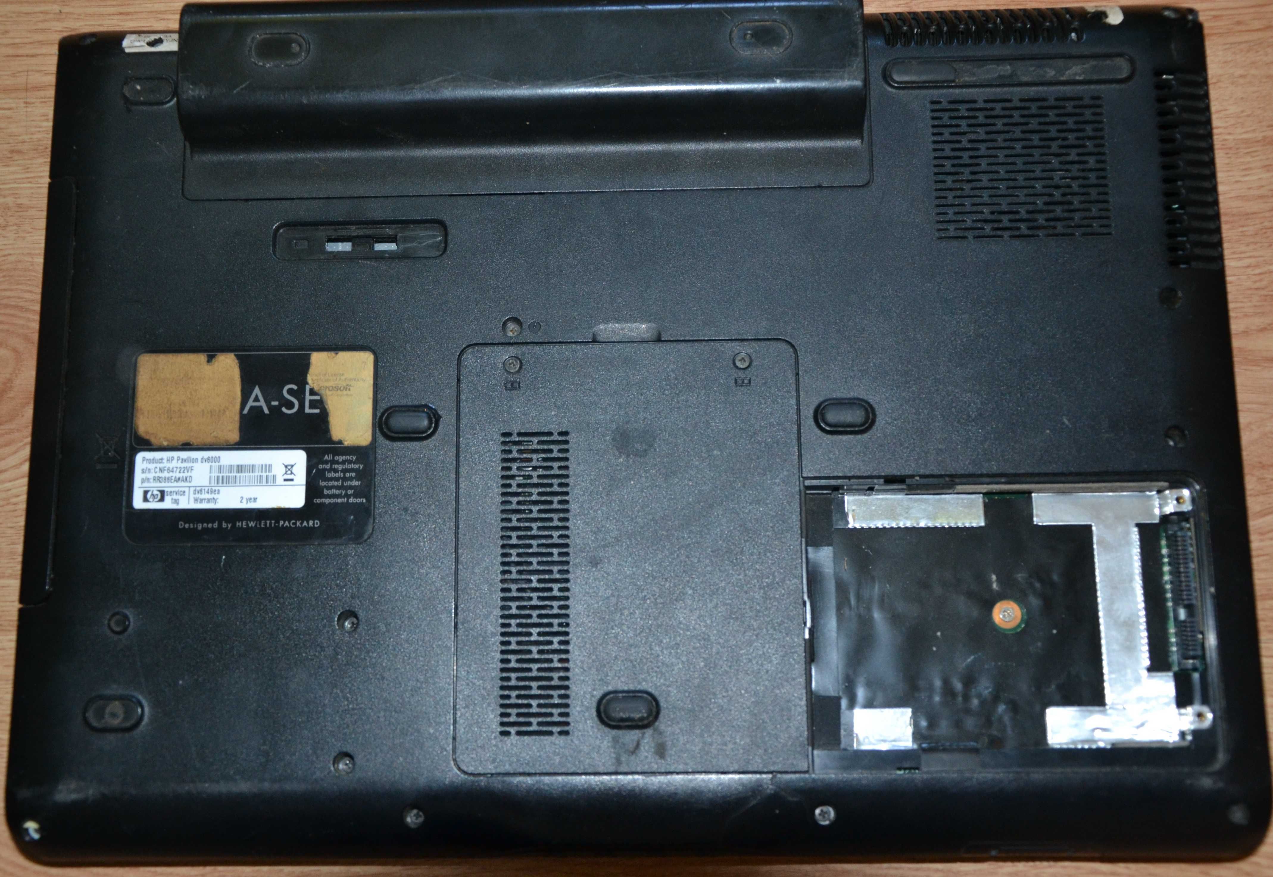 Laptop HP Pavilion dv 6000