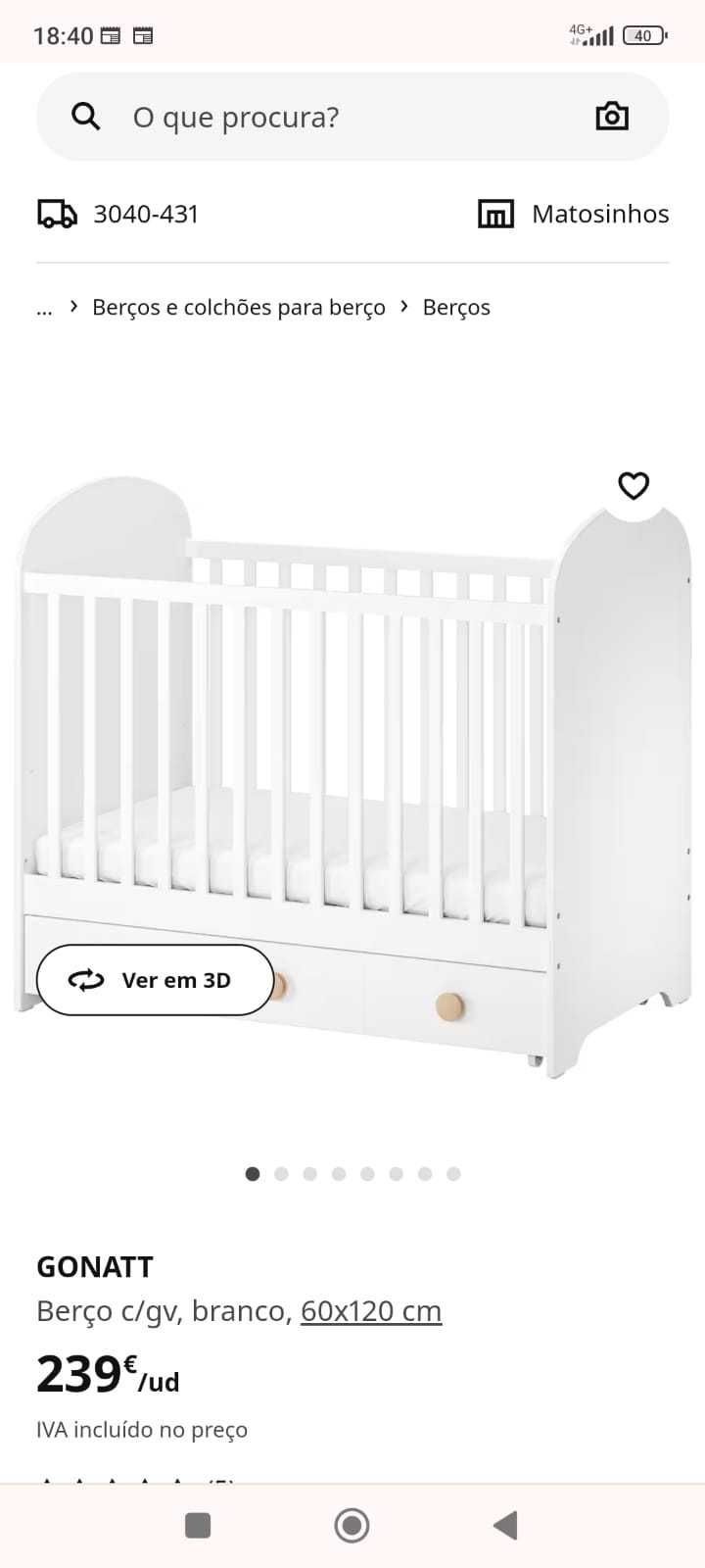 Berço Gonatt Ikea