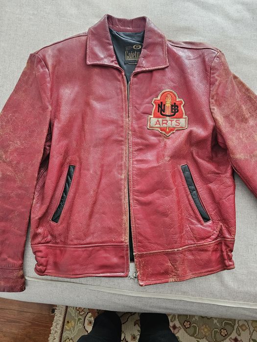 Raro blusão cabedal vintage anos 60 tamanho xl