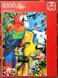 Puzzle 1000 Jumbo Pretty Parrots Papugi