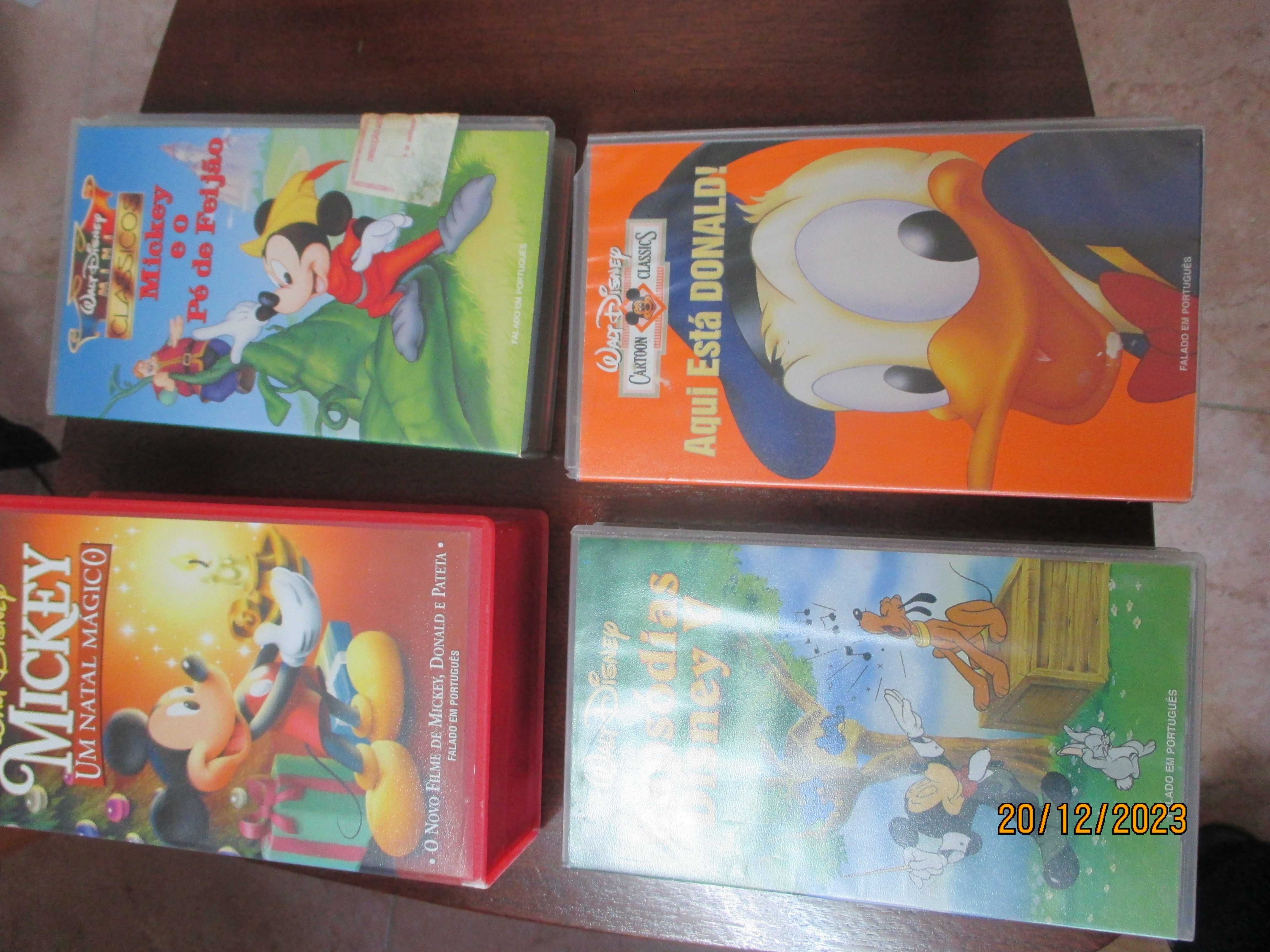 13 VHS de Teletubbies, Pipi, Rua Sésamo, Abelha Maia, VicKi, Mickey