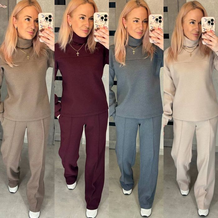 Стильний жіночий костюм двійка  з ангори .42-44,46-48,50-52