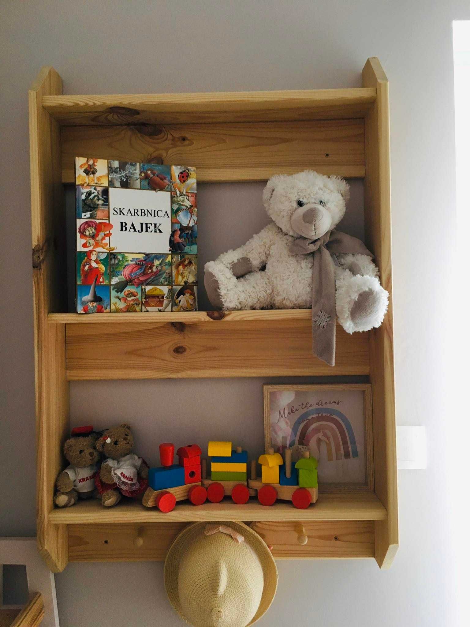 Półka dziecięca na książki lub zabawki