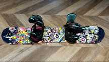 Snowboard Rossignol 120 cm junior z wiązaniami