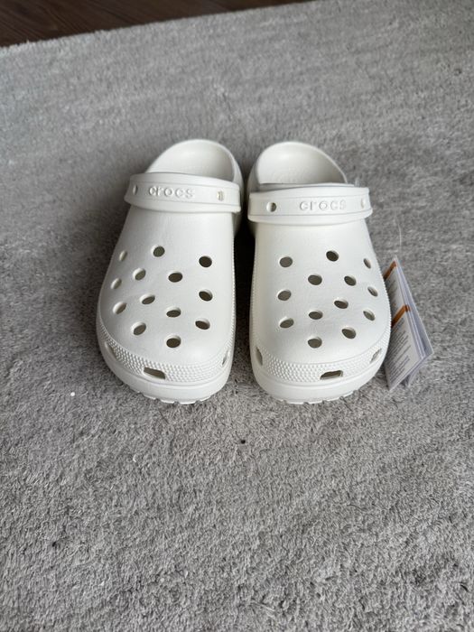 Сабо M5 W7 Crocs Classic Platform Clog шльопанці жіночі білі 23,5 см