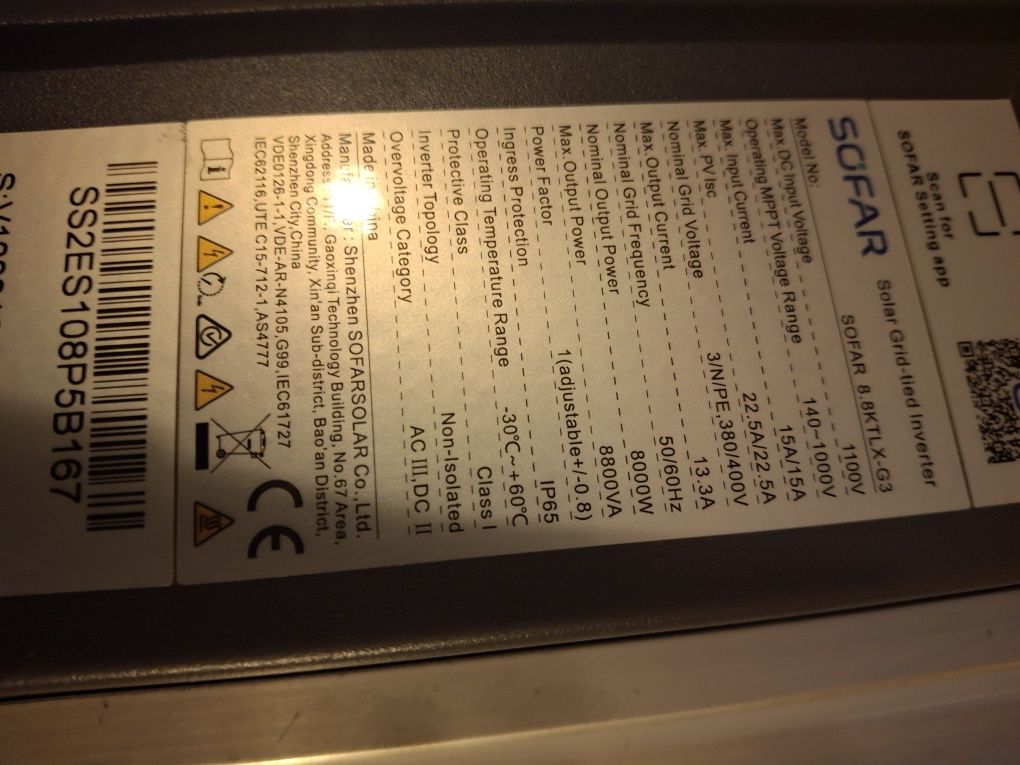 Falownik solad grid-tied inverter 8.8ktlx