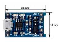 Смарт зарядне TP4056. із потрійним захистом, для 18650 micro-USB.