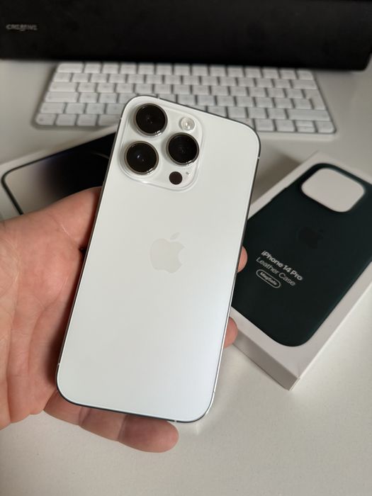 iPhone 14 Pro 256gb Silver Jak Nowy Bateria 94% od nowości