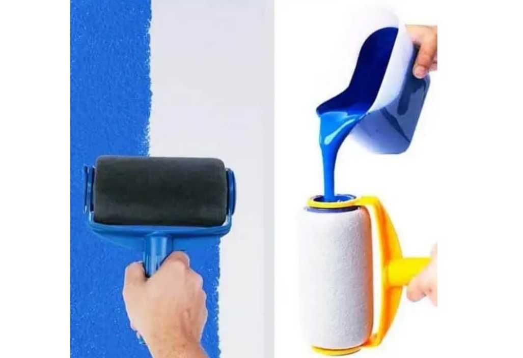 Валик для покраски поверхностей с резервуаром для наполнения краски