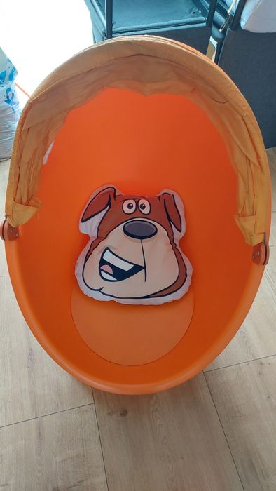 Fotel obrotowy jajo Ikea + poduszka