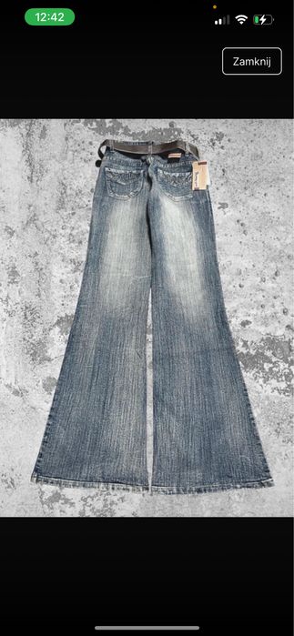 spodnie bootcut dzwony swag