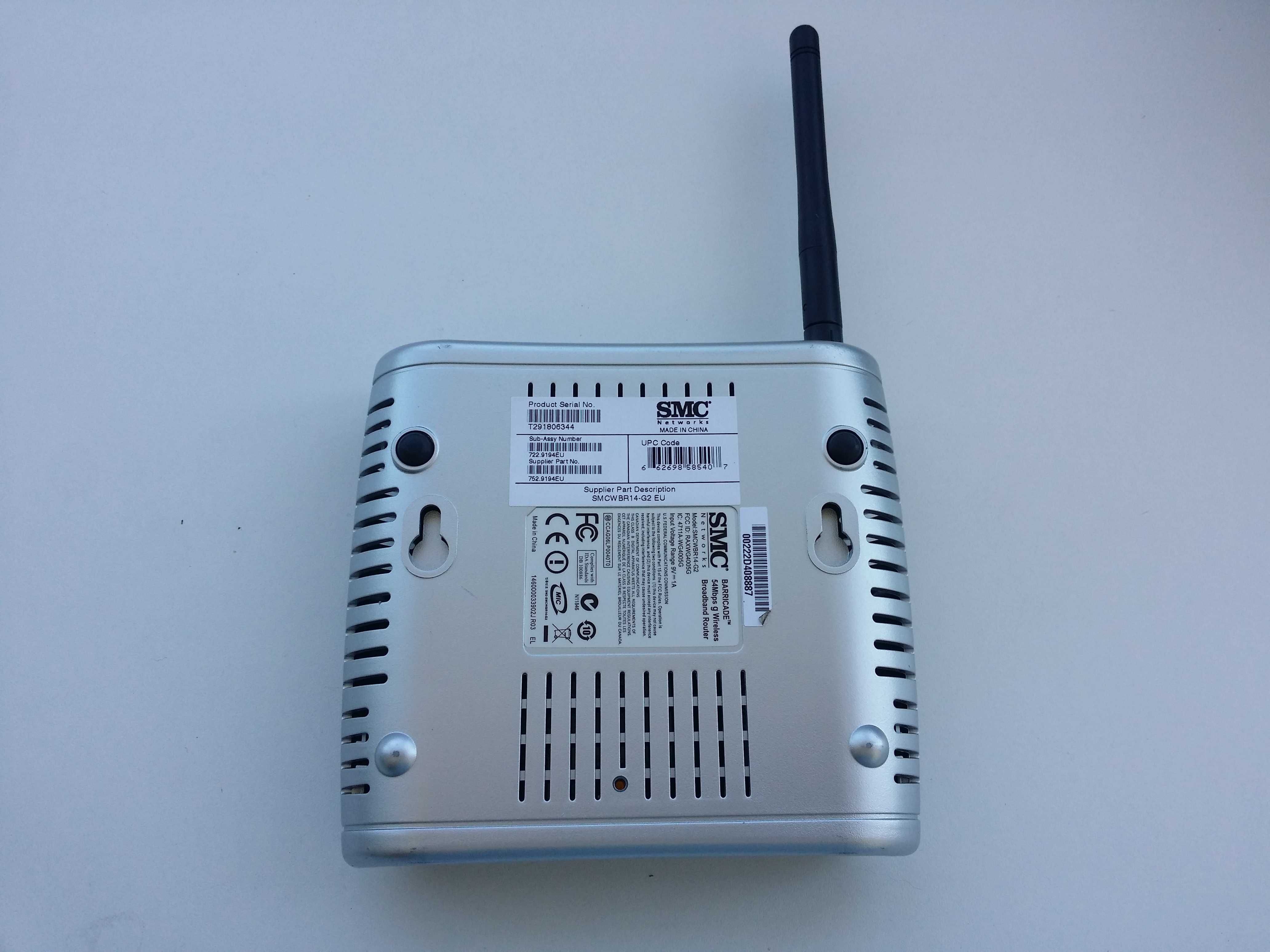 Router banda larga SMC Barricade G