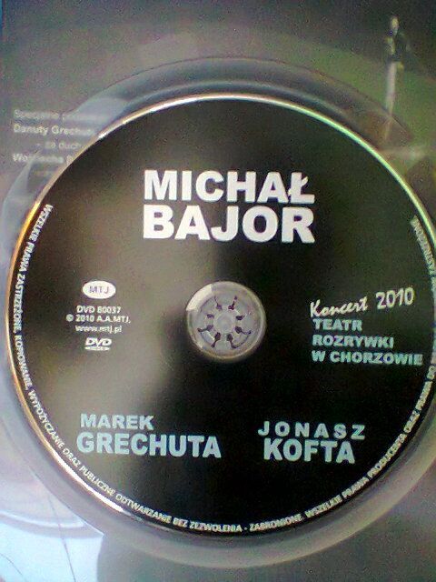 DVD Michał Bajor Piosenki Marka Grechuty i Jonasza Kofty