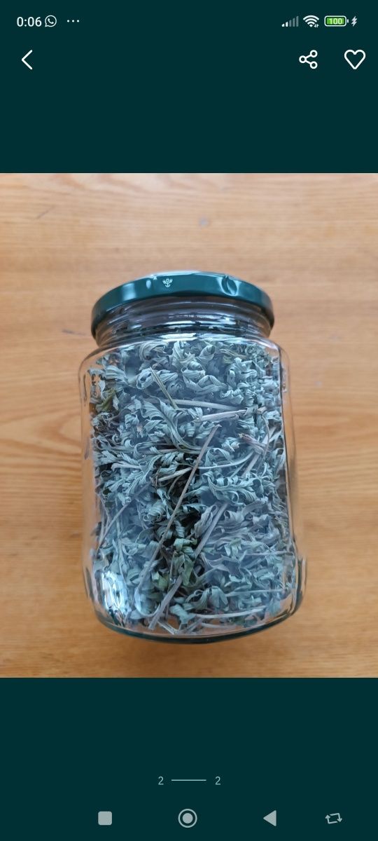 Piołun, suszone ziele, 16 g
