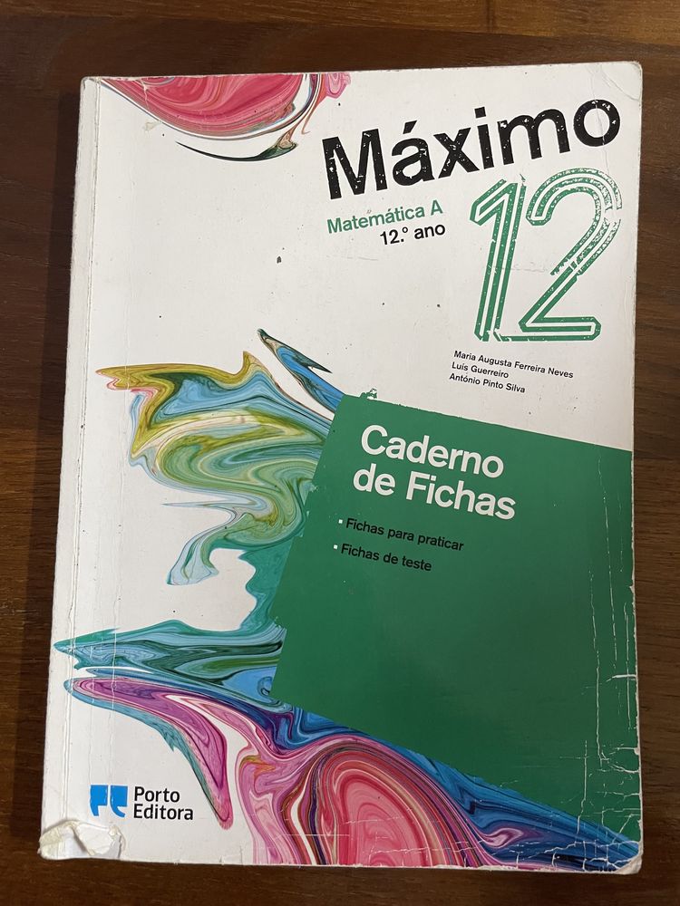 Caderno de fichas maximo 12 Matematica A