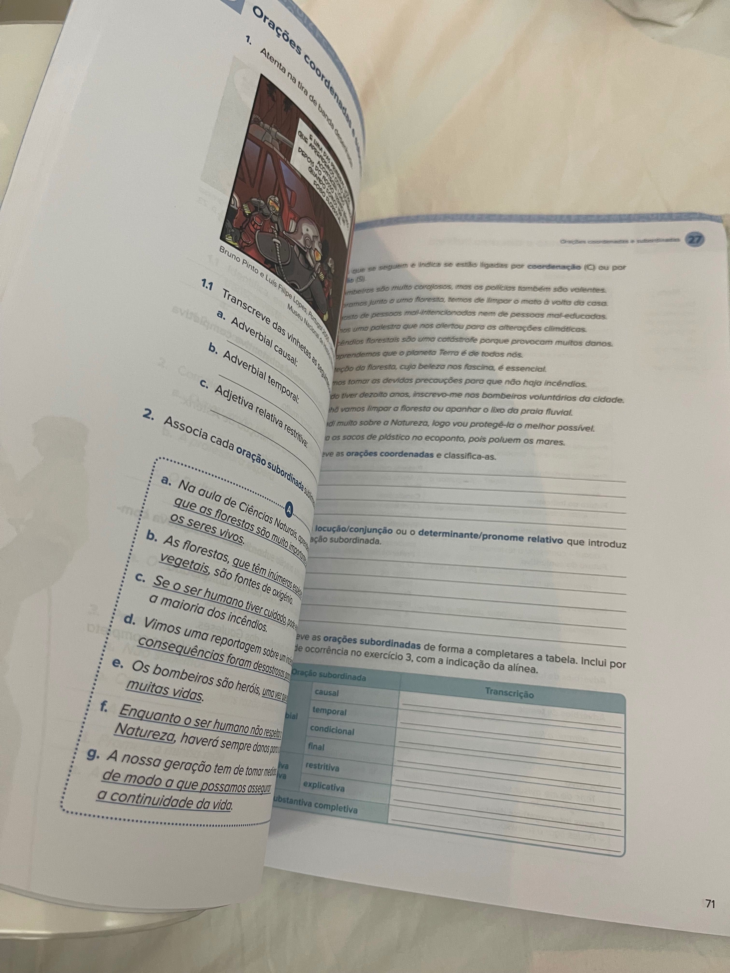 Caderno atividades Português 7.º ano