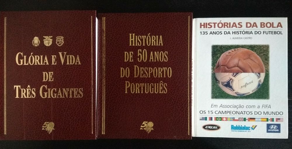 Livros e calendários de futebol
