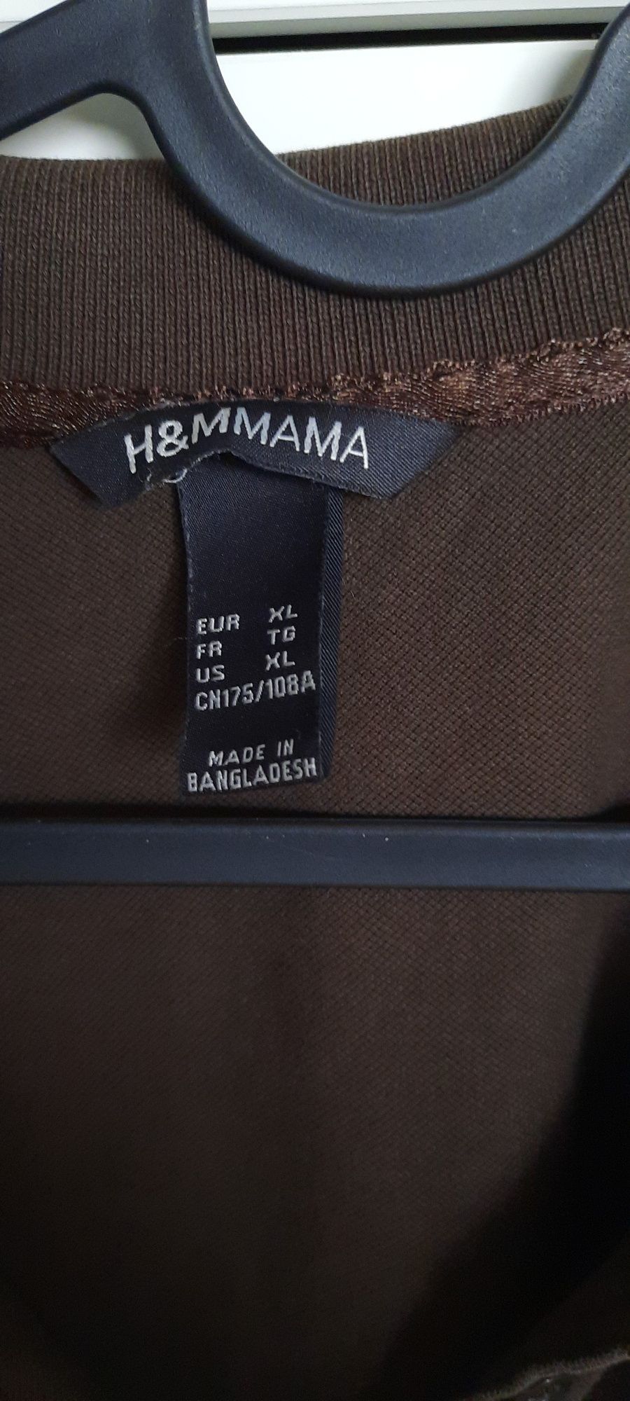 Brązowa koszulka polo H&M Mama