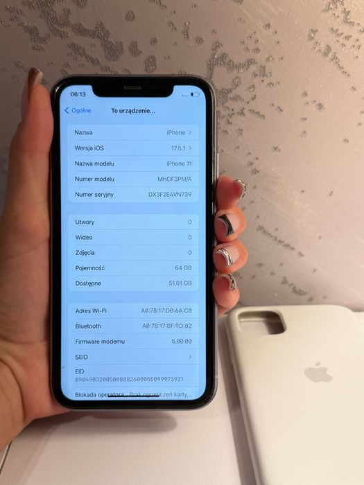 iphone 11 64GB(fioletowy)•81%kondycji baterii+etui Apple