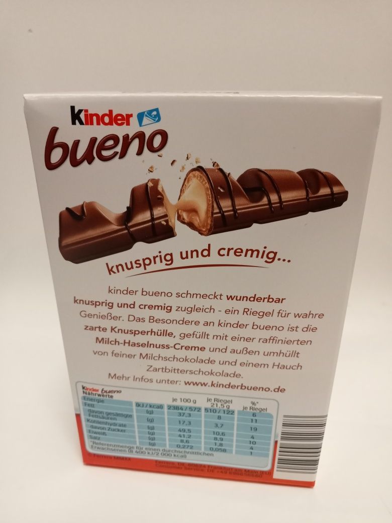 Kinder Bueno czekoladki 6 szt w opakowaniu