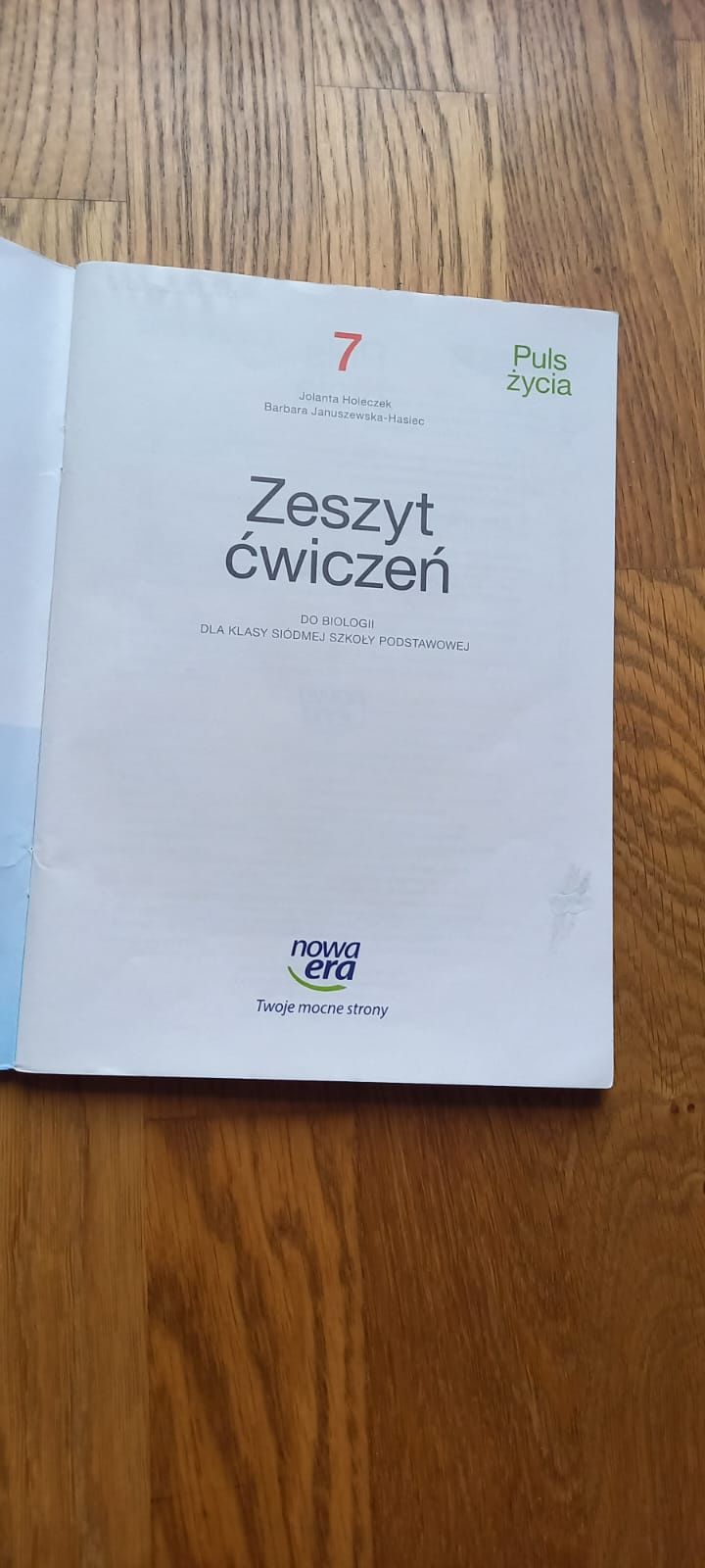Zeszyt cwiczen do biologii dla 7 klasy (nowa era)