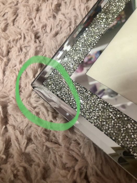 Home&you crostales lustrzana ktuształki duża ramka do zdjęć