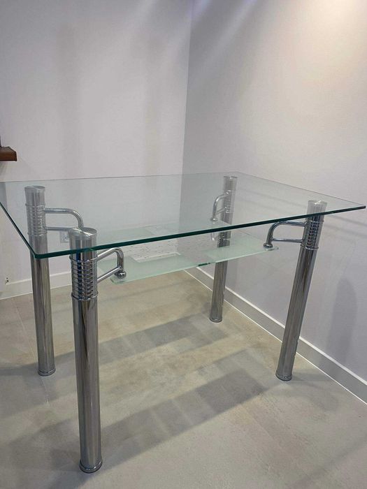 Stół kuchenny szklany + 4 krzesła