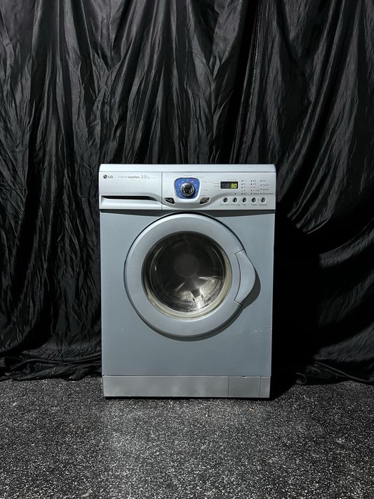 3.5 кг узкая синяя стиральная машина LG wd8023cb. Доставка бесплатно