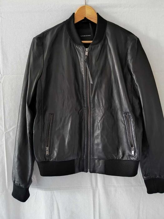 Skórzana męska nowa kurtka Bomberka