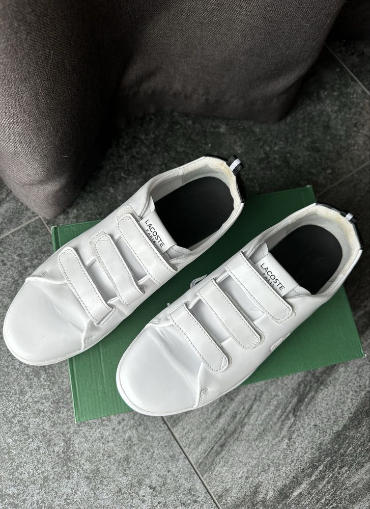 Чоловічі шкіряні кеди Lacoste 42 розмір