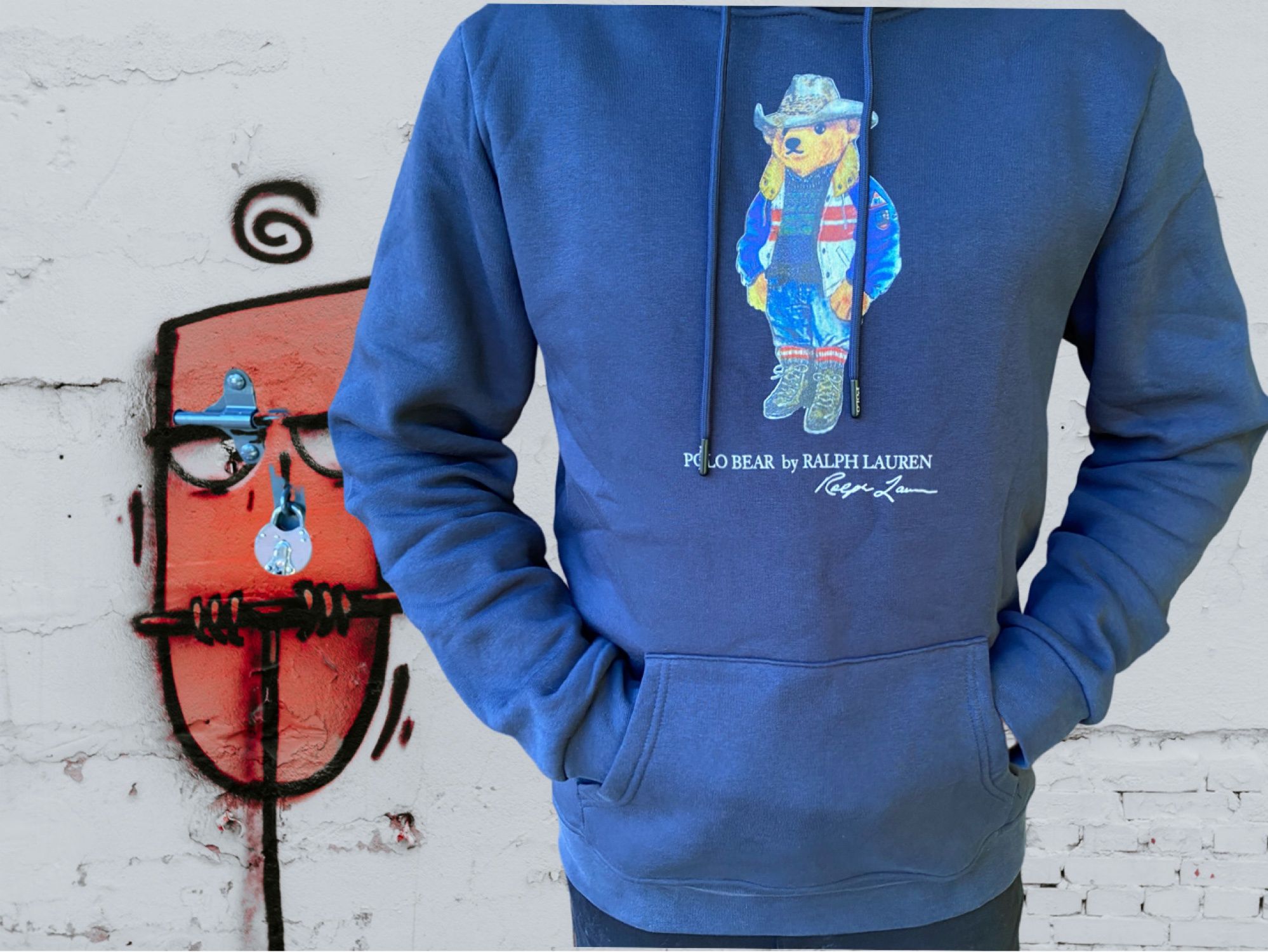 Bluza z kapturem POLO Ralph Lauren z misiem