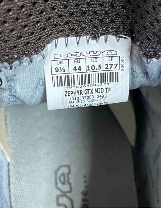 42р, 45р, 46.5р. Берці ОРИГІНАЛ Lowa Zephyr GTX Mid TF Dark Brown